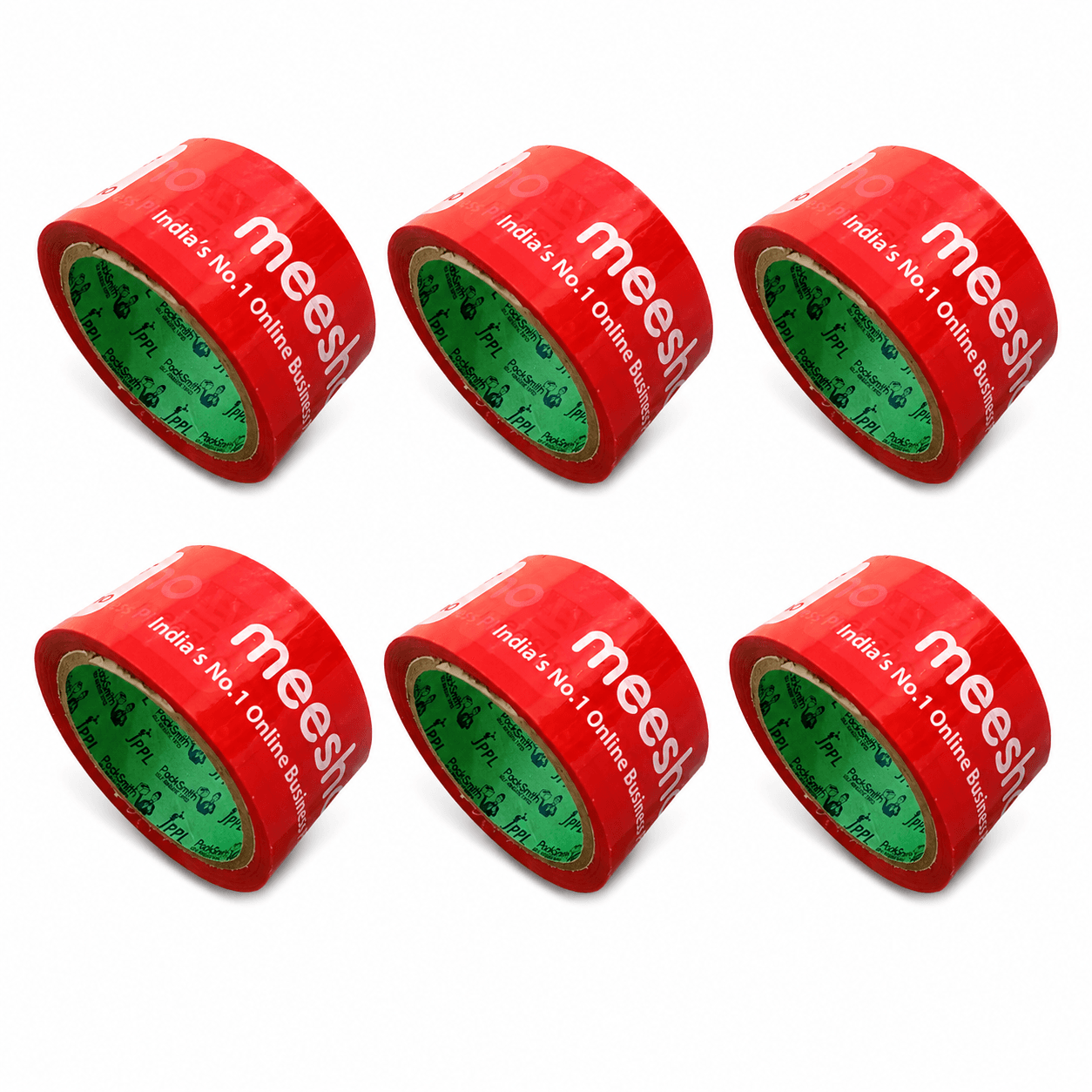 Meesho Packaging Tape 2 inch x 65 meter meesho packing material for e-commerce ( PACK OF 6)