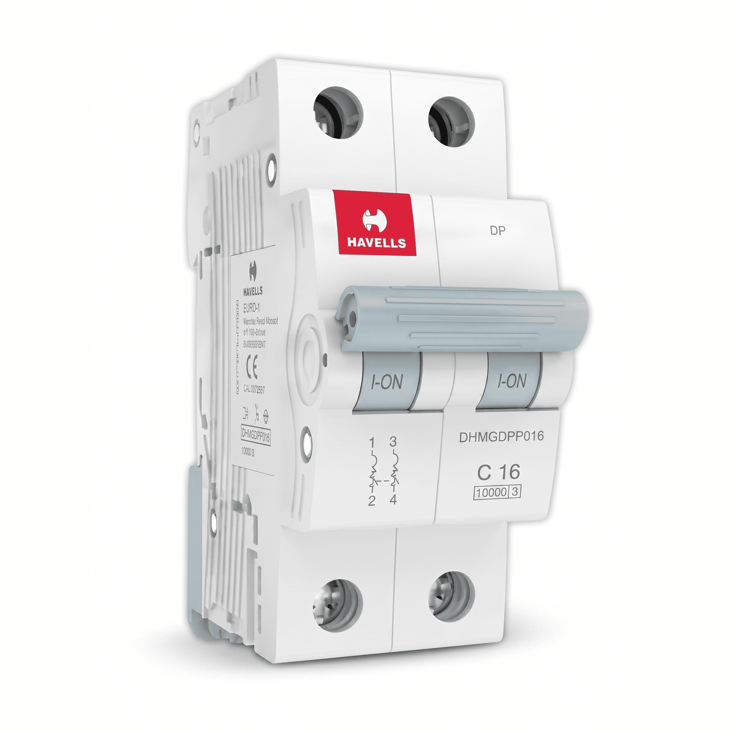 Havells 16A DP 10kA MCB Euro II DHMGCDPF016