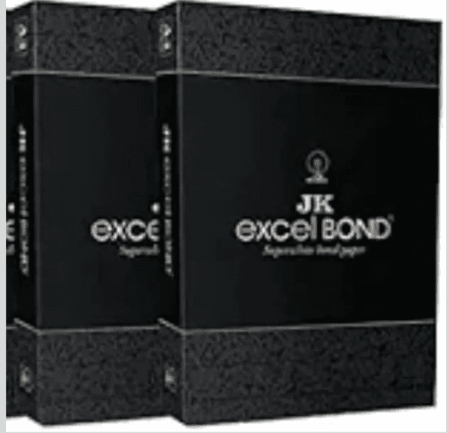 JK Excel Bond A4 Size 90 GSM 100 Sheets per Pack Print Copy Paper (Pack Of 2)