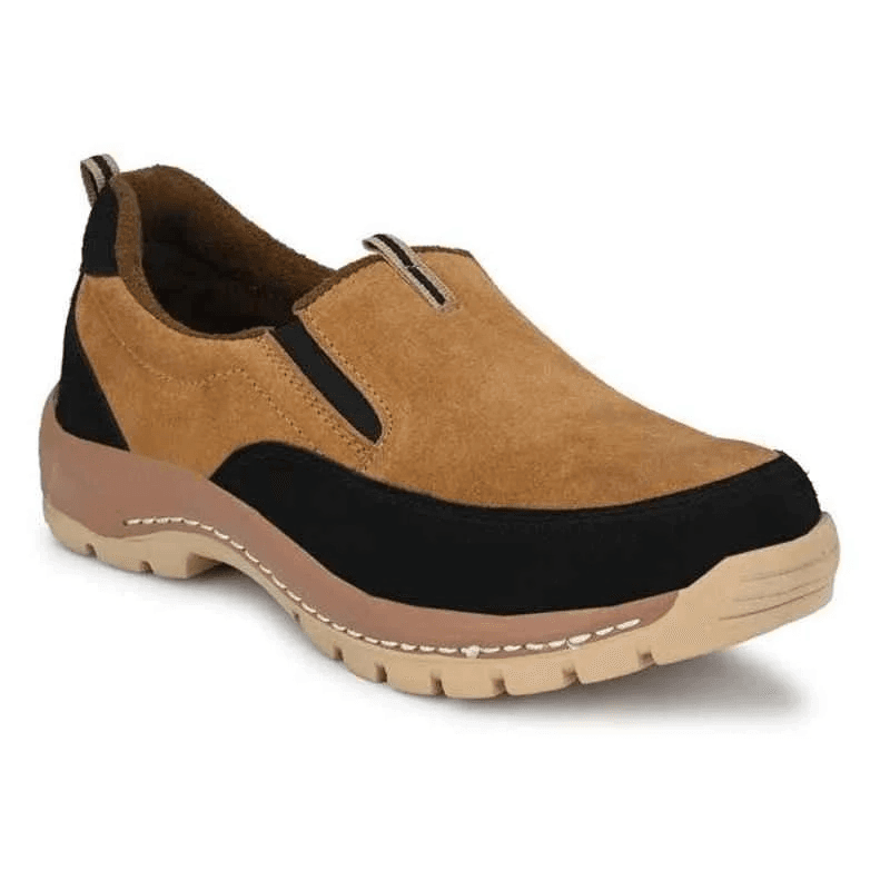 Armaduro AD1003 Low Ankle Steel Toe Suede Leather Slip On Safety Shoes (Size: 6)