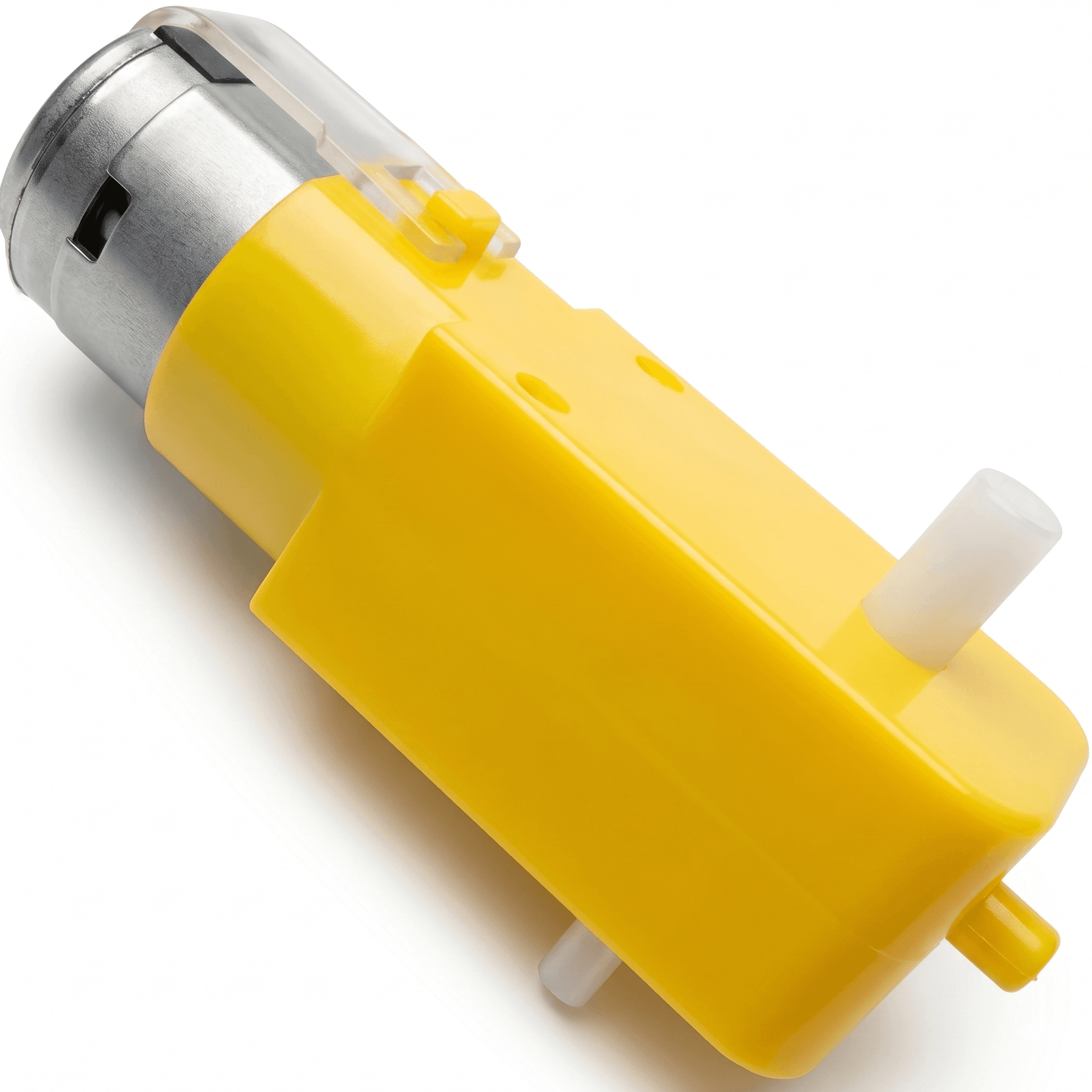 HUMSER BO geared DC motor 300 RPM with plastic gearbox for robotics, STEM kits, and DIY electronic projects.