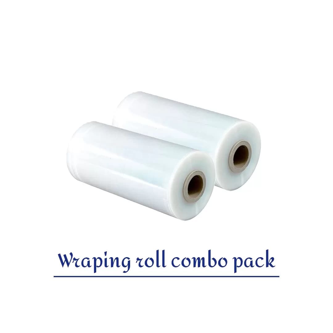 18 Inch Transperent Stretch Roll/Wrapping Roll Packing Material Heavy Duty Stretch Wrap Film(pack of 2)