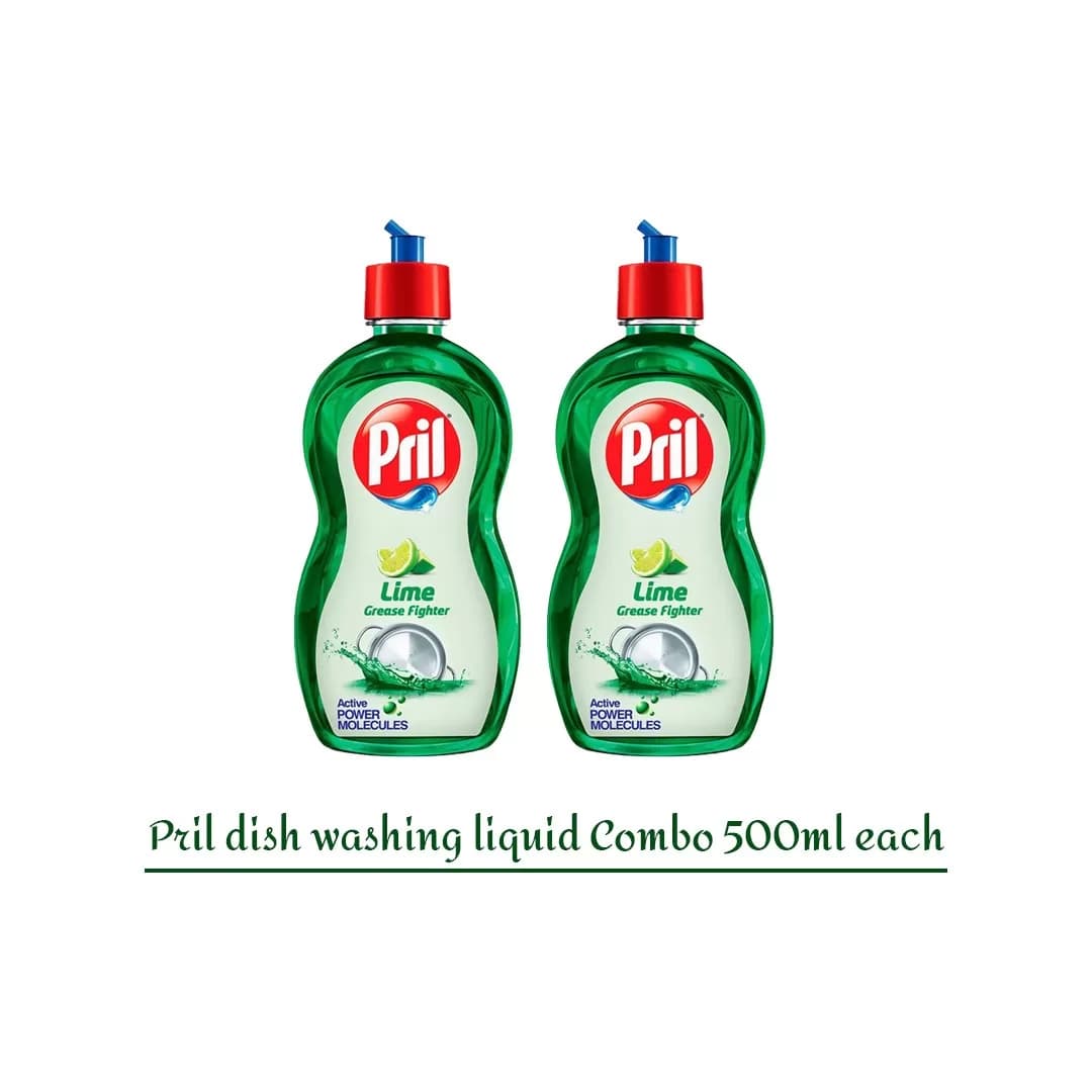Pril Lime Dishwashing Liquid 425 ml – Pack of 2