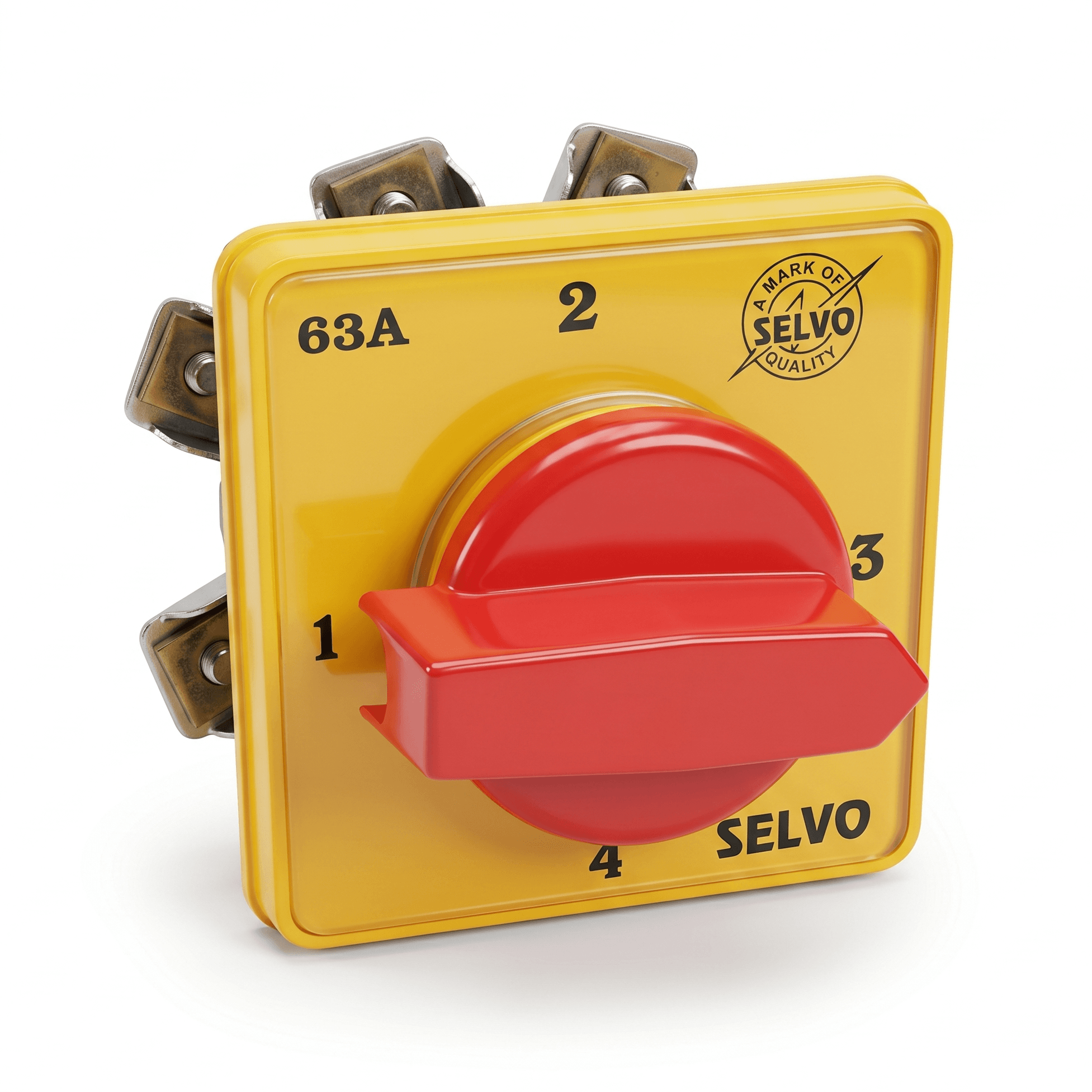 SELVO 63A Cam Operated Rotary Switch Phase Selector 1 Pole 4 Way