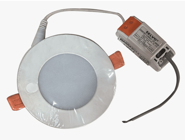 SELVO 6W LED Round Panel Light | Slim Recessed Ceiling Downlight | Cool Daylight 6500K | Energy Efficient False Ceiling Light for Home, Office, Kitche(SELVO 6W LED Round Panel Light | Slim Recessed Cei)
