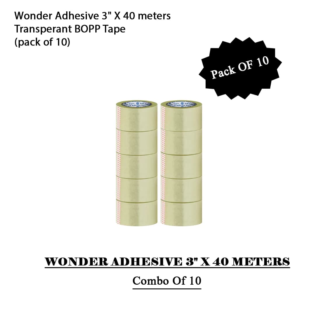 Wonder BOPP Transparent Tape 3 Inch x 40 Product focal point