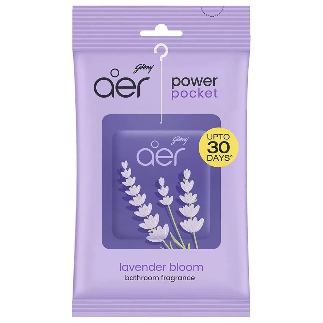 Godrej aer Power Pocket Air Freshener – Lavender Bloom (10g) – 5 Piece