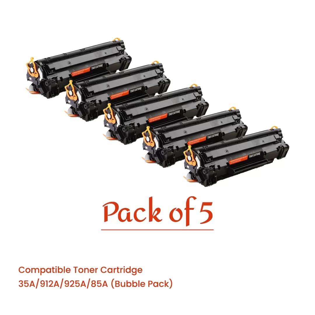 Compatible Toner Cartridge 35A/912A/925A/85A (Bubble Pack) – Pack of 5