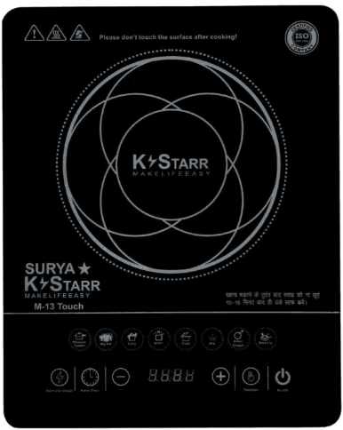 SURYA KSTAR 2000 W Induction Cooktop Touch Panel (Black, induction 01)(SURYA KSTAR 2000 W Induction Cooktop Touch Panel ()