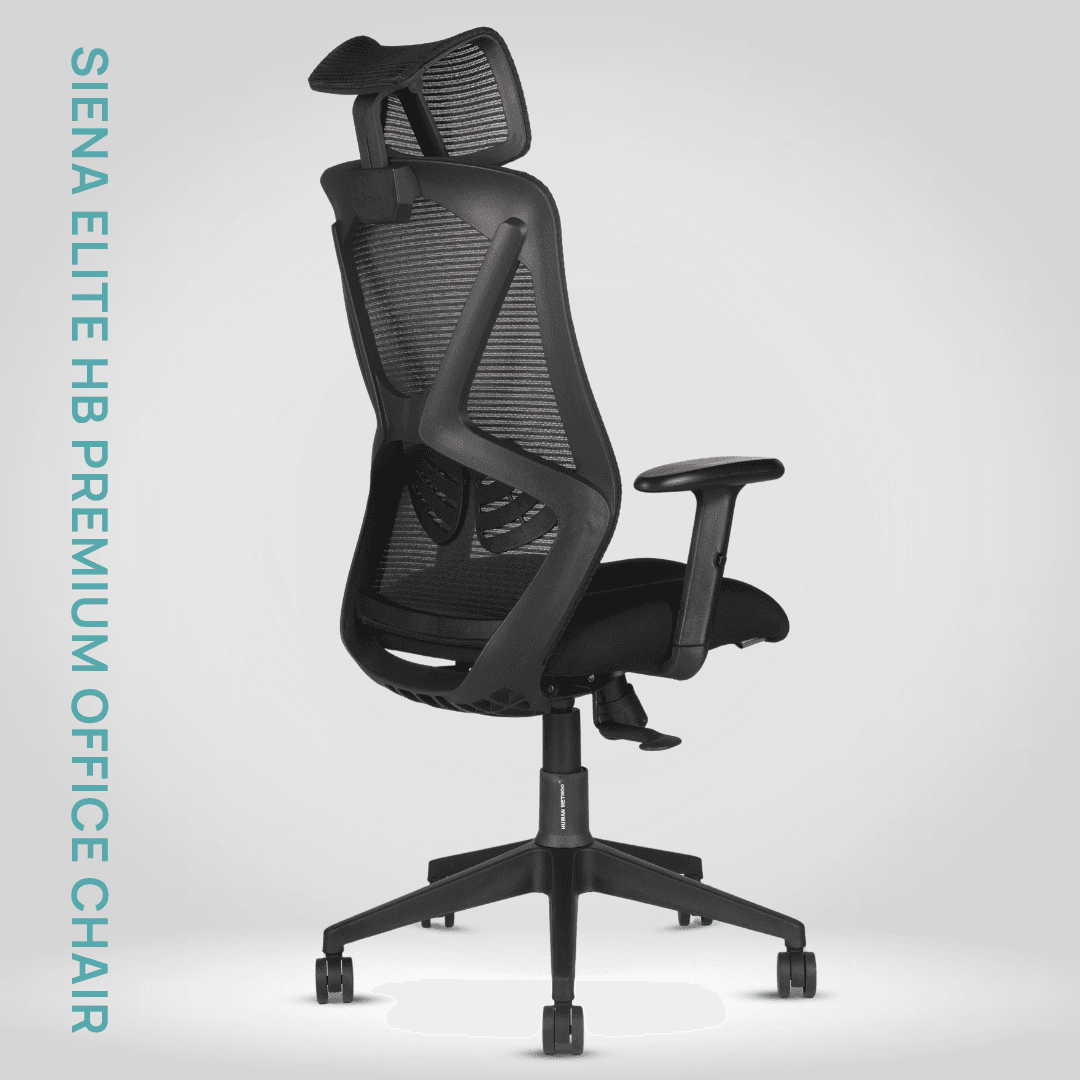 HUMAN METHOD SIENA ELITE Series Premium Office Chair Ergonomic High Back Black, HMSN01-EL01