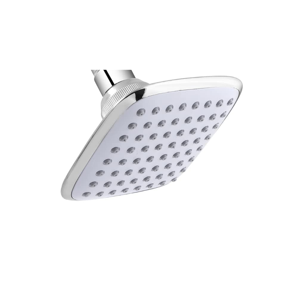 Somany Project Overhead Shower Grey 4X4 Inch | Square Design, Durable Brass Ball Joint, Anti-Clog Nozzles, Water-Efficient & Easy Installation(272140730041)