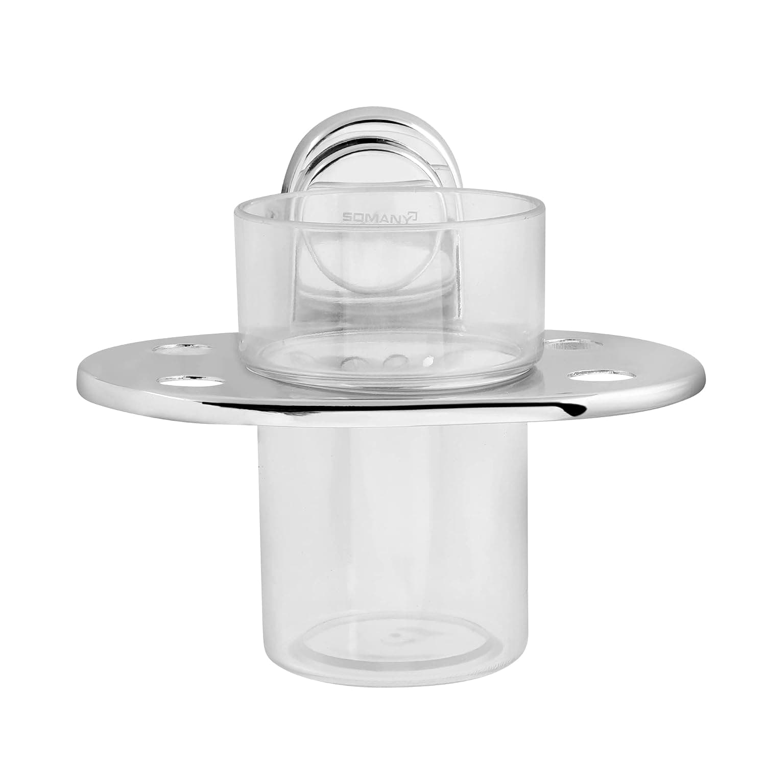 Dhaara Stainless Steel Tumbler Holder Wall Mounted Chrome Bathroom Glass Holder(272130120081)