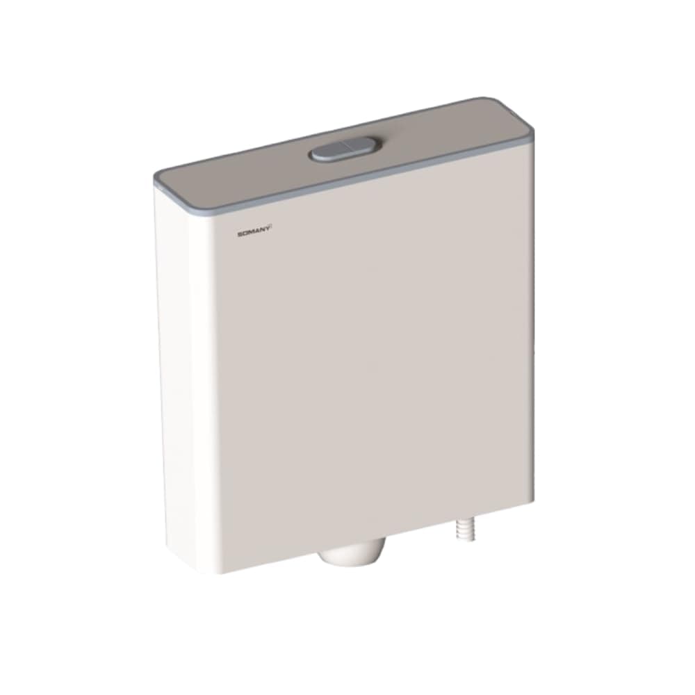 Somany POWER Dual Flush PP Cistern Flush Tank Wall Mounted Water Saving Toilet Cistern(17118021621101)