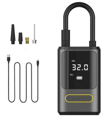 LRSA Tyre Air Pump Cum Phone Powerbank for Car & Bike | 150 Psi | 6000 Mah | Digital Display | 5 Air Fill Modes |Portable Electric Tyre Air Inflator P(LRSA AIr Pump)