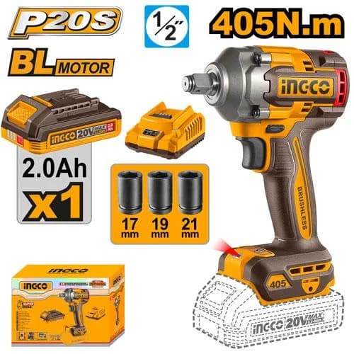 INGCO 20V Brushless Cordless wrench Product focal point