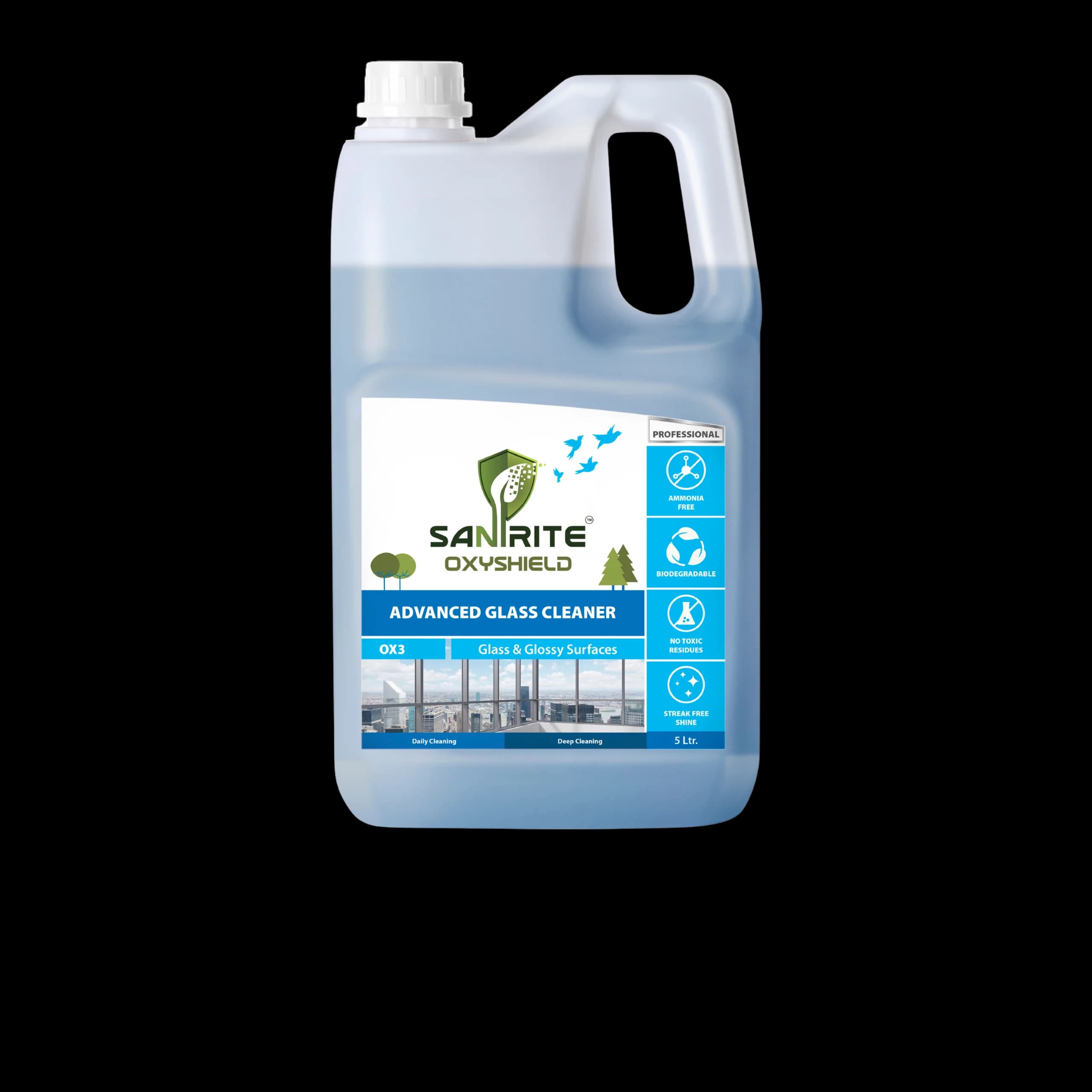 OX-3 - (Glass Cleaner)(Sanirite Glass Cleaner Concentrate OX3)