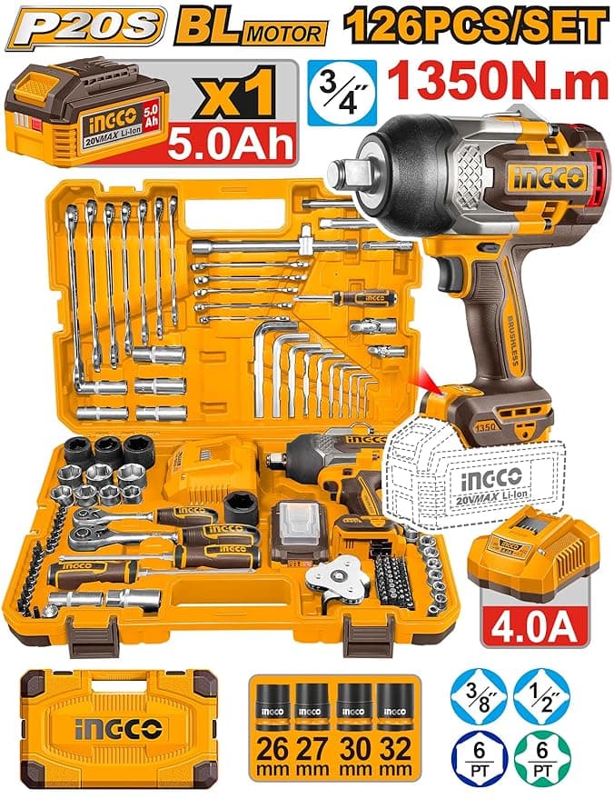126-Piece 20V Brushless Cordless Impact Product focal point