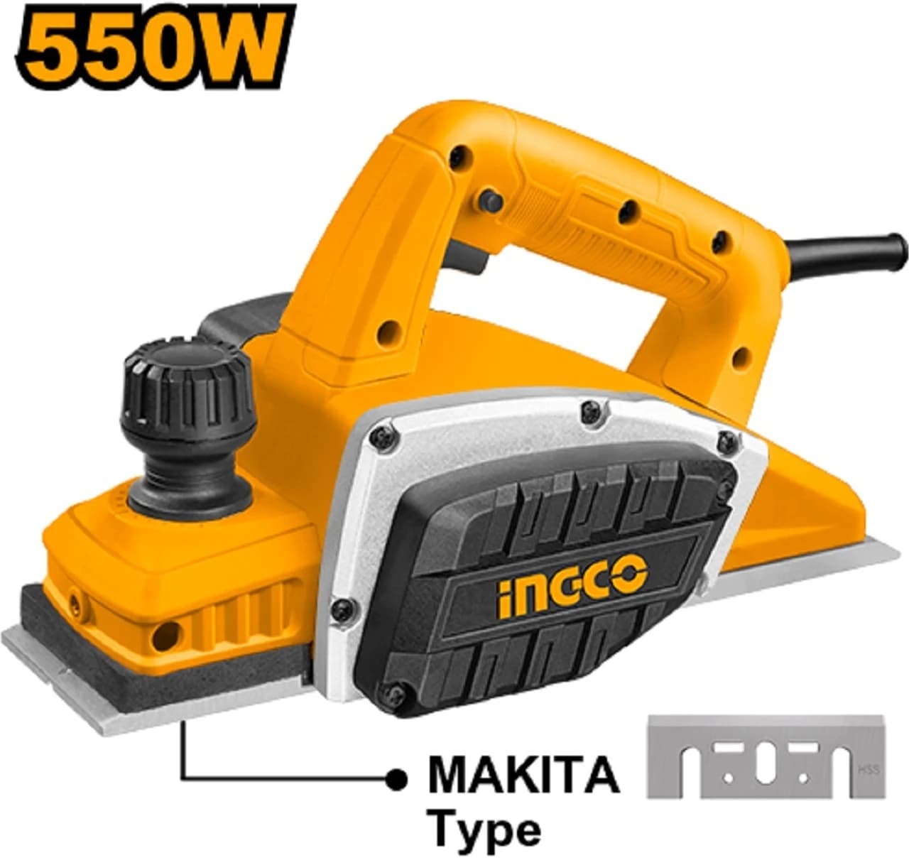 INGCO 550W Electric Planer Product focal point