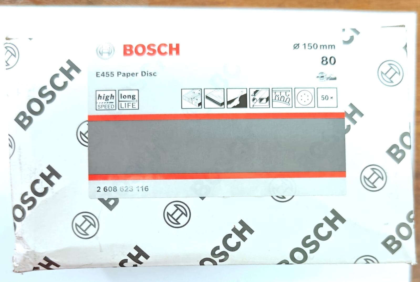 Bosch 125 mm / 120 Grit Hook & loop Velcro Sanding(Hook & loop Velcro Sanding Sheets)