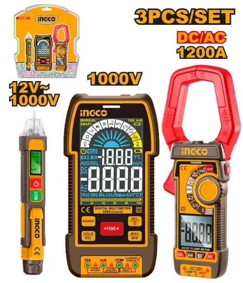 INGCO 3-Piece Electrical Test Kit Product focal point