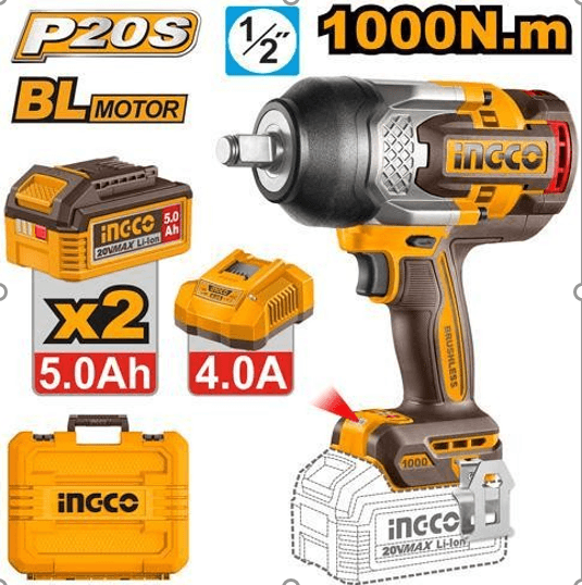 INGCO CIWLI20100 Cordless Impact Wrench Product focal point