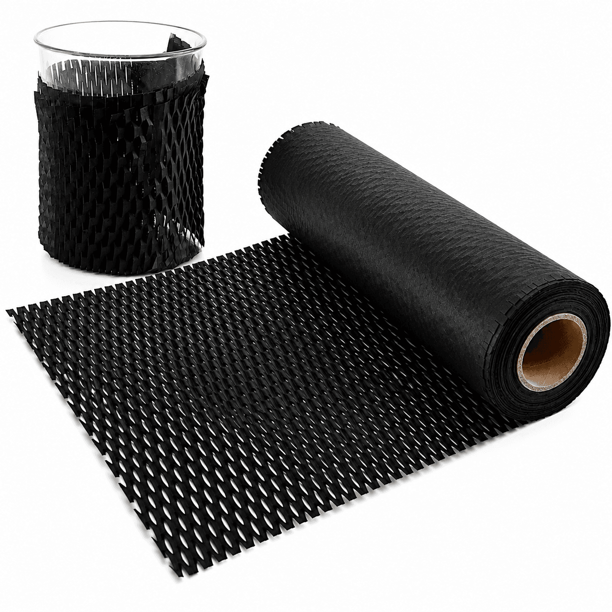 JPPL Honeycomb Paper Roll Ecofriendly in Black Col(JPPL Honeycomb Paper Roll Ecofriendly in Black Col)