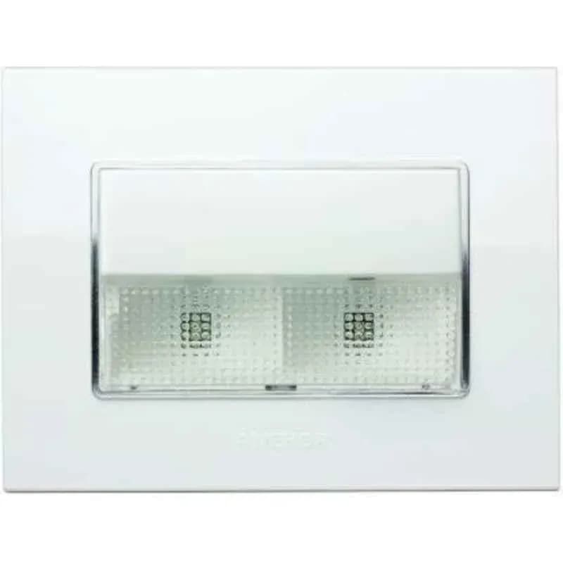 Anchor Penta Modular Cool Day White LED Foot Light with 3 Module Plate, 65705 (Pack of 6)