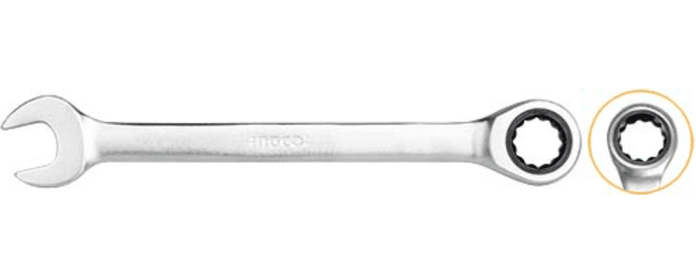 INGCO HCSPAR061 Ratchet spanner Double Sided Combination Wrench (Pack of5)