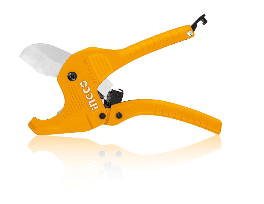INGCO PVC Pipe cutter Ratchet-type Tube and Pipe Cutter for Cutting O.D. PEX, PVC, and PPR Hoses and Plumbing Pipes up to 5/8"