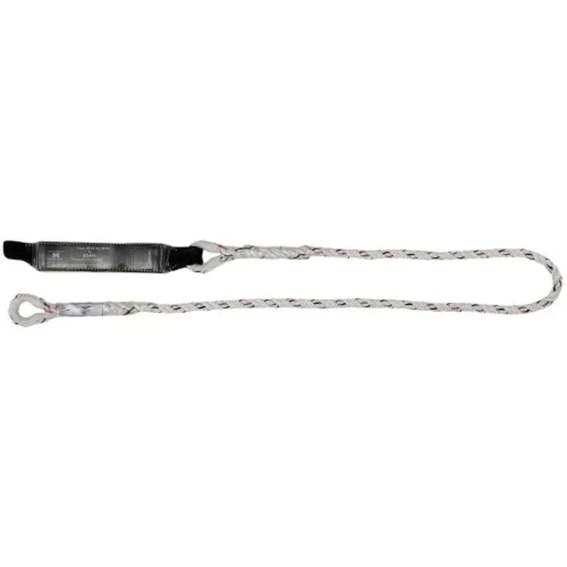 ISSAFE 2m 14mm Polyamide Fall Restraint Twisted Rope Lanyard with Energy Absorber & Loop Attachment ISF-21