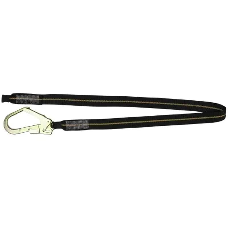 ISSAFE 2m 44mm Polyester Webbing Lanyard with Loop Attachment & Scaffolding Hook Anchorage ISF-34