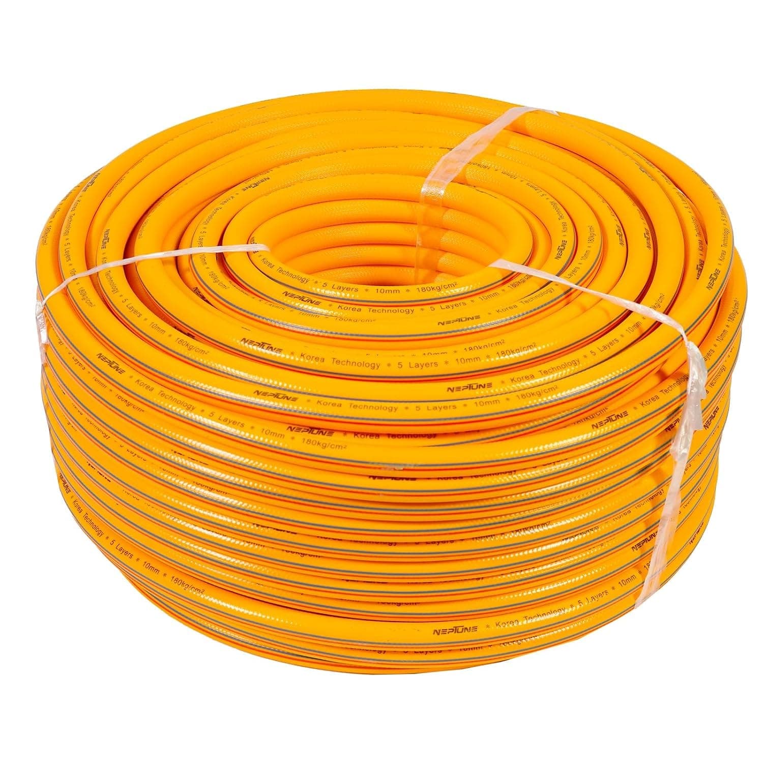 Neptune Simplify Farming 10MM 100 Meter Heavy Duty 5 Layered PVC High Pressure Hose Pipe With Korean Technology | Ideal for Agriculture, Horticulture,Car Wash, Floor Cleaning Both Indoor and Outdoor