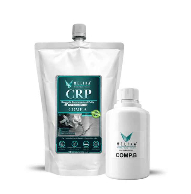 CRP - Concrete Reinforcement Putty | Prepackaged nano particle, free flowing & pourable concrete repair putty