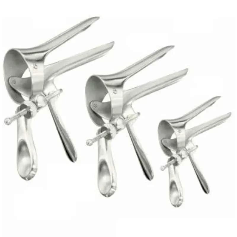 Forgesy Stainless Steel Reusable Cusco Vaginal Speculum, FORGESY161 (Pack of 3)