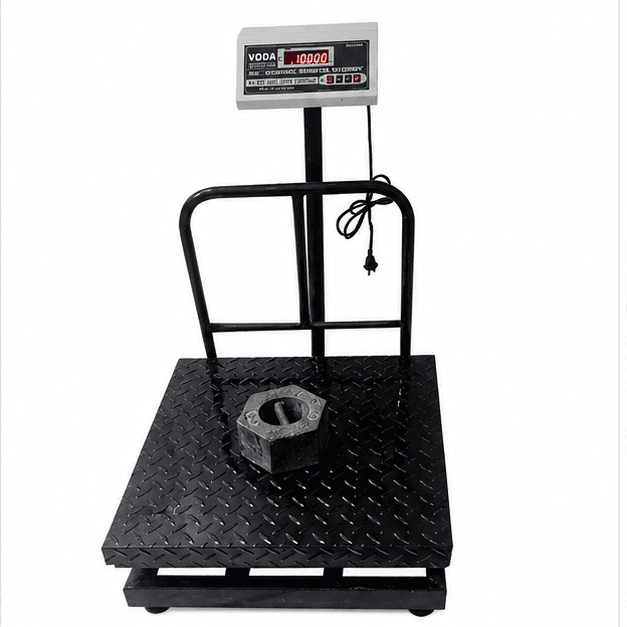 Voda 300kg Mild Steel Bench Type Heavy Duty Weighing Scale with 1 Year Warranty Platform Size: 500x500 mm(Heavy Duty Weighing Scale )
