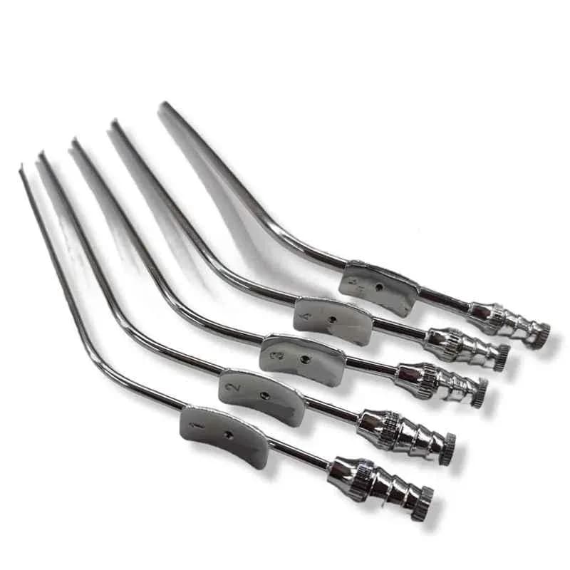 Forgesy 5 Pcs Stainless Steel Mastoid Suction Tube Set, GSS053