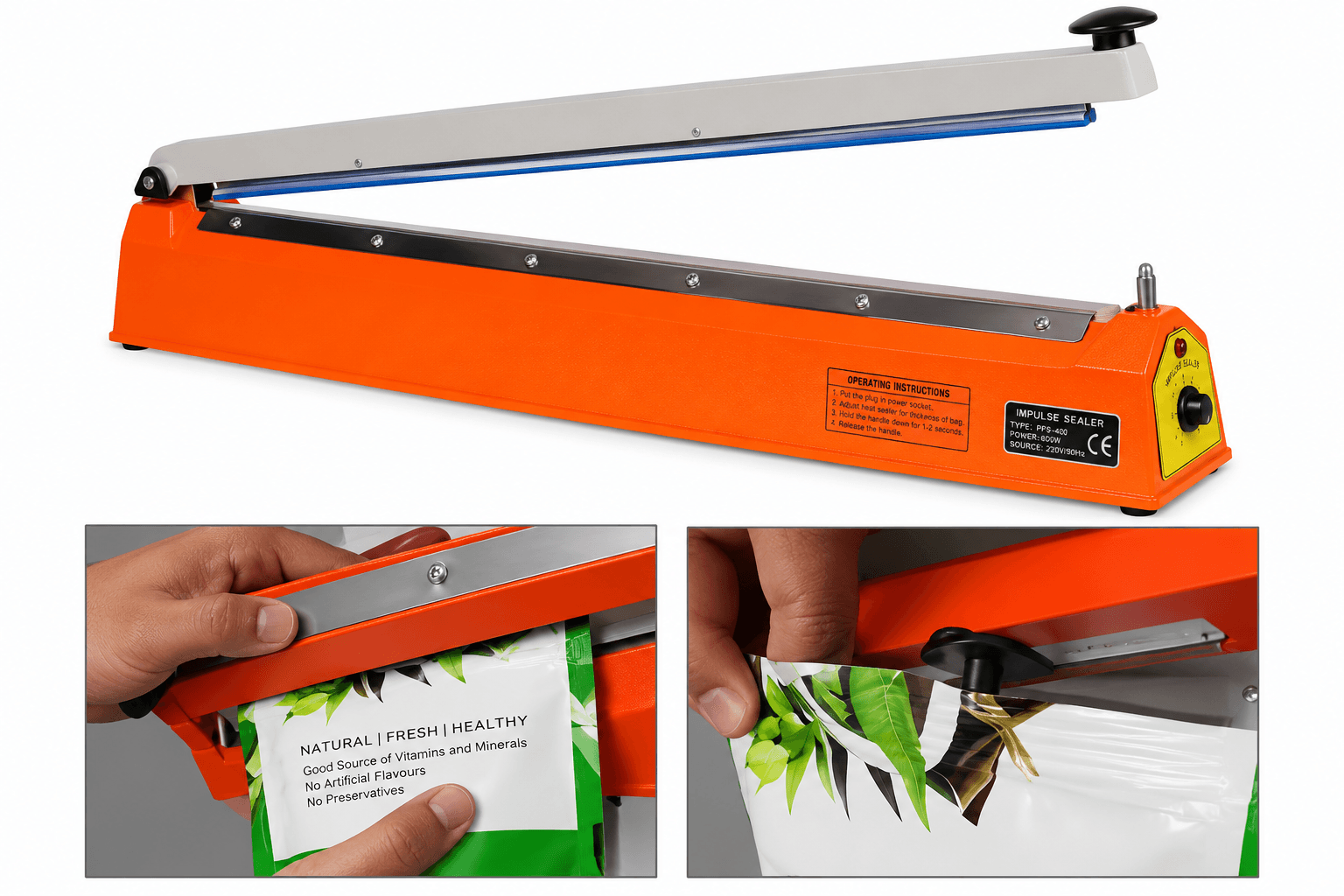 Impulse Type 24 inch Manual Hand Sealer, 600 Delux( 24 inch Manual Hand Sealer)