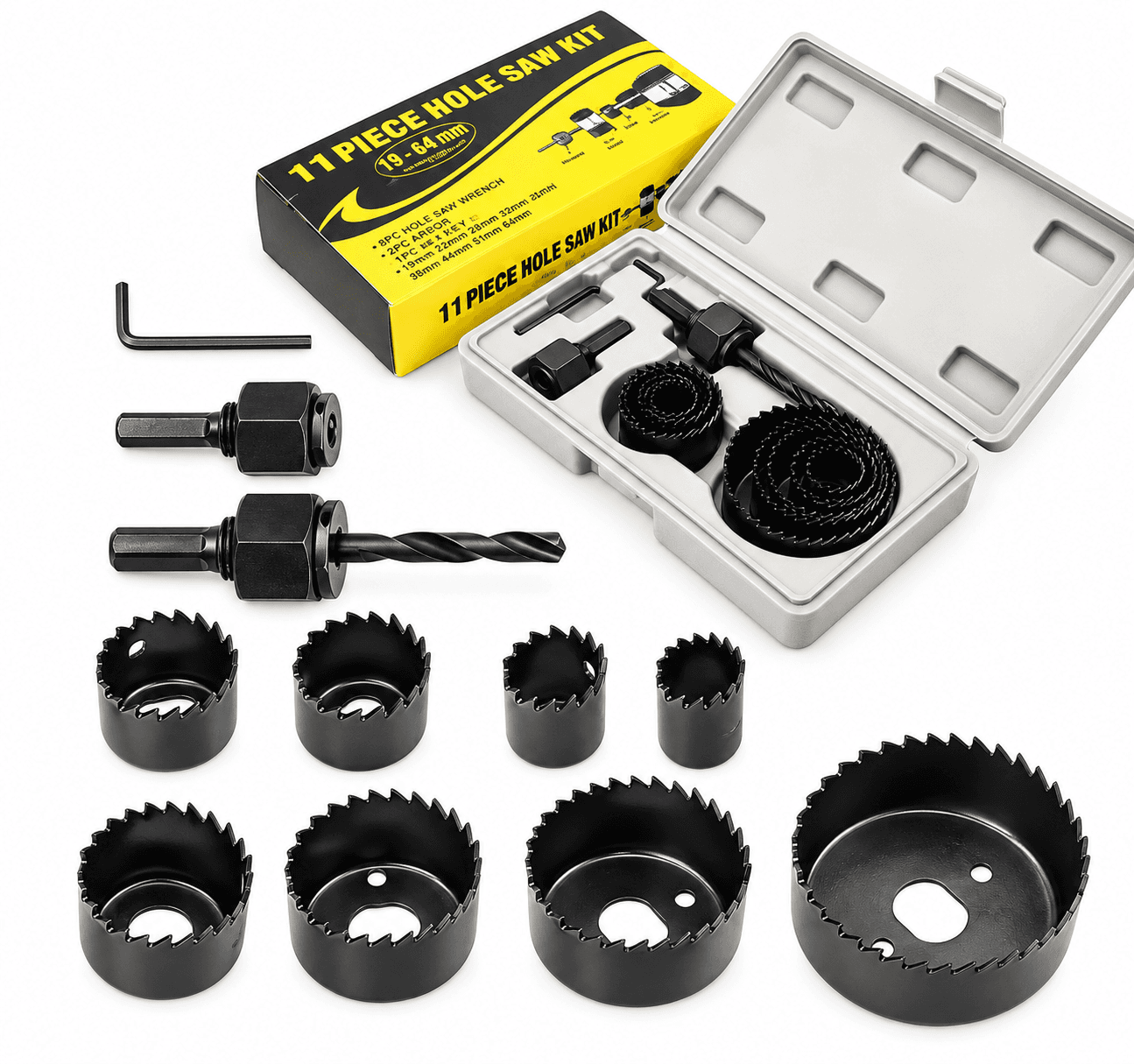 Premium Quality Circular Hole Saw 11 Pcs Set(Pack-1 Pcs)