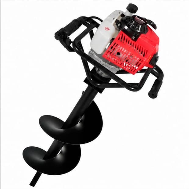 Greenleaf 52CC 2 Stroke Petrol Engine Iron & Plastic Drill Hole Earth Auger with 4 inch Drill(Greenleaf 2 Stroke Petrol Engine Iron & Plastic Drill Hole Earth Auger with 4 inch Drill)