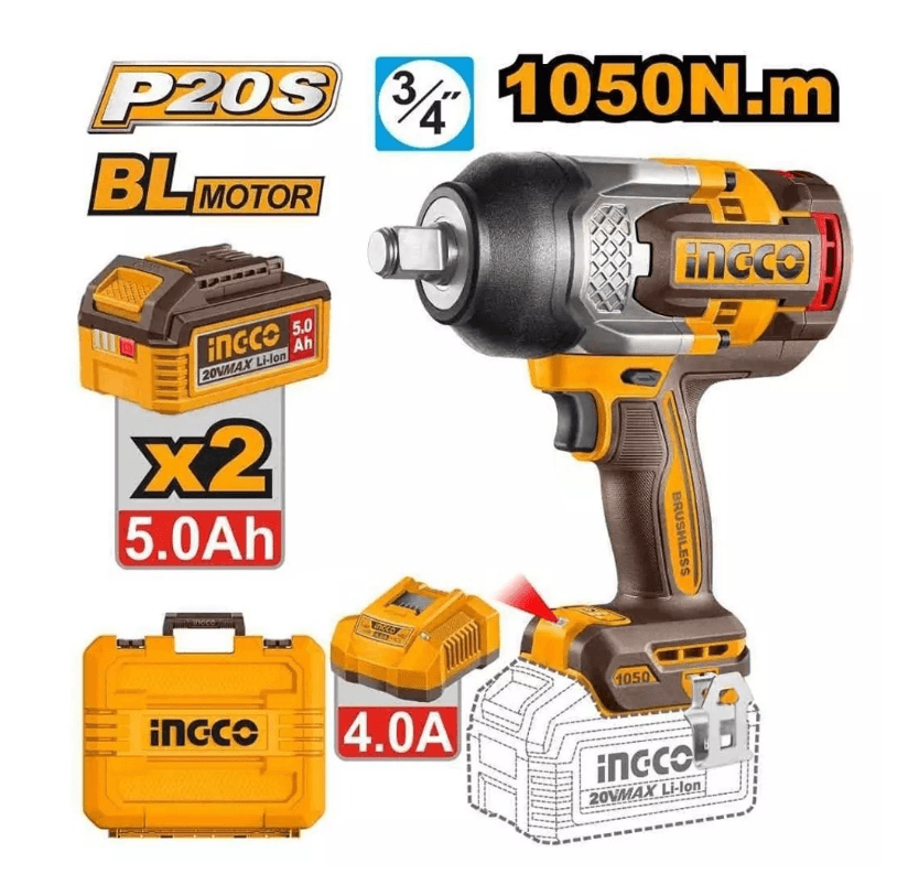 Ingco 20V Brushless Cordless Wrench Product focal point