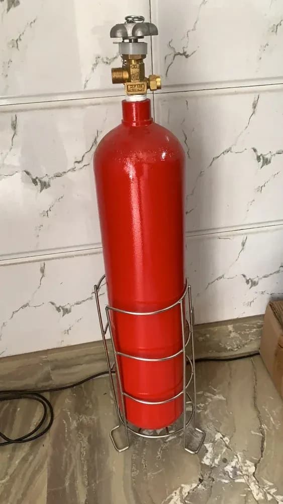 Fire Extinguisher Floor Stand for 9Kg ABC Extinguishers - Stainless Steel