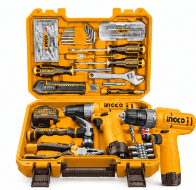 INGCO 148 Pcs Tool Kit with 12V Cordless Product focal point