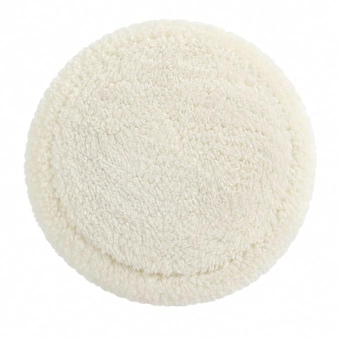 7 Inch (180MM) Premium 100% Wool Polishing Pad for Rotary Car Polisher | Heavy Duty Buffing & Cutting Pad | Max RPM 3500