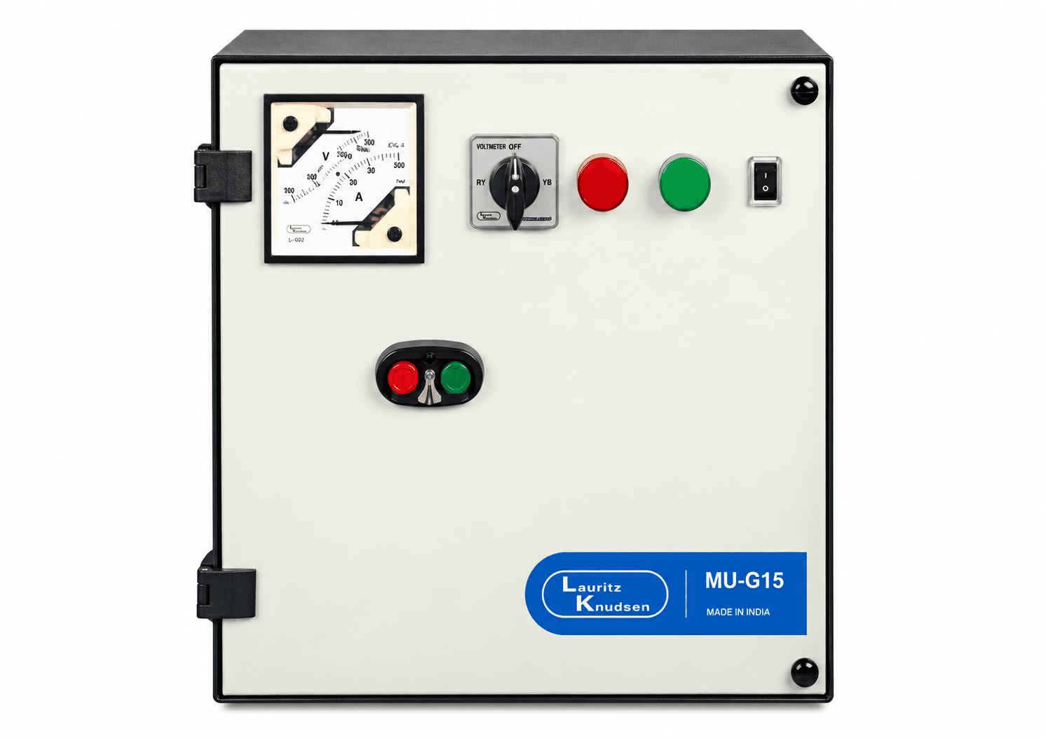 Lauritz Knudsen MU-G15 Three Phase Submersible Pump Controllers (With Single Phase Preventer) of 7.5HP| Relay Range 6-10A | FASD (With Wideband Coil)