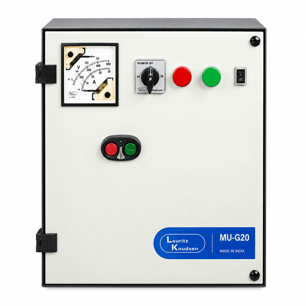 Lauritz Knudsen MU-G20 Three Phase Submersible Pump Controllers (With Single Phase Preventer) of 15/20HP| Relay Range 13-21A | 360V AC | FASD (With Wideband Coil)