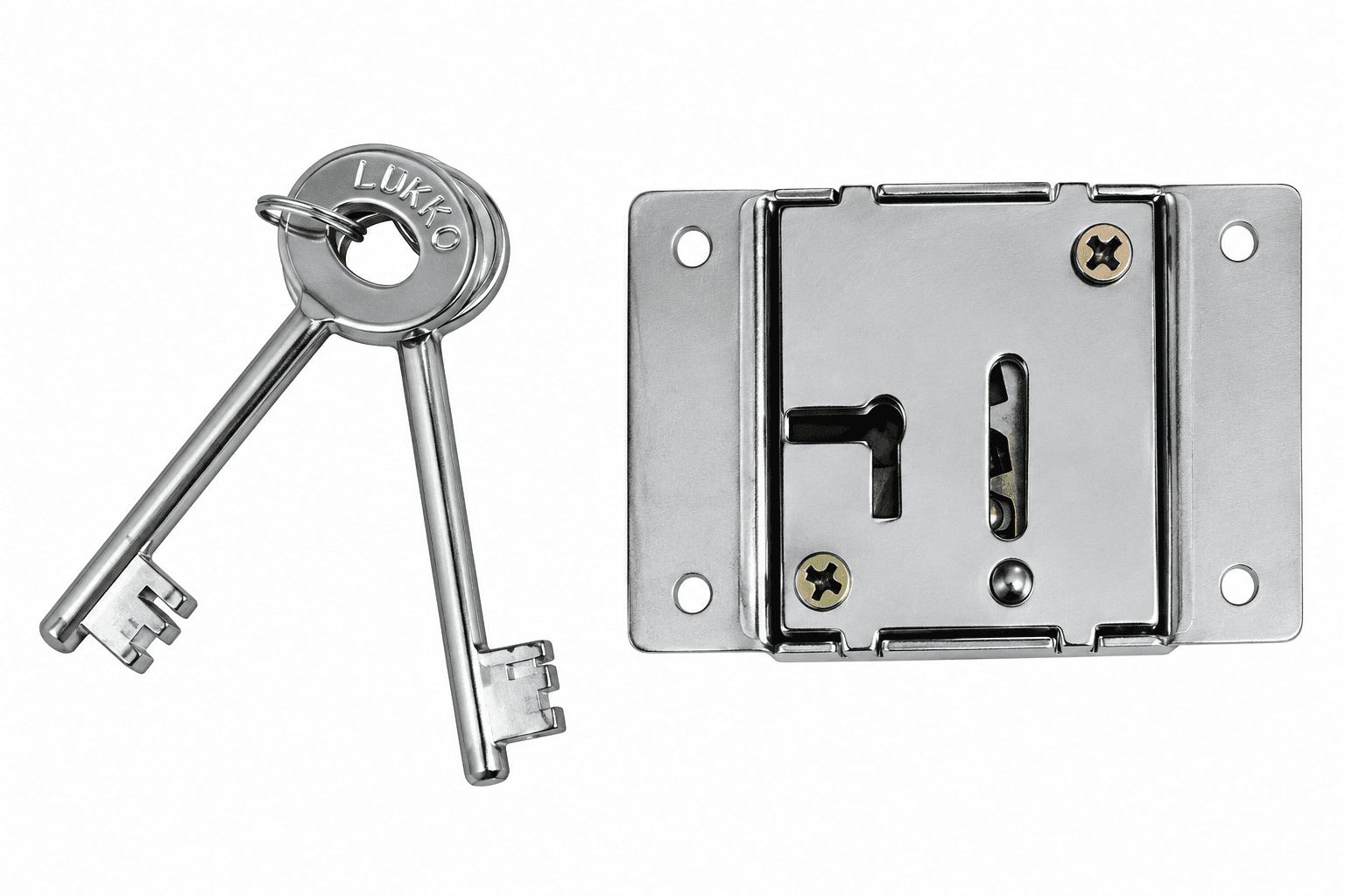 Anjna Universal Cupboard Lock Double Turn 75mm (12 Pcs)